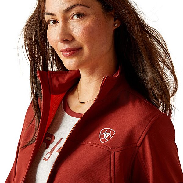 Ariat New Team Softshell Jacket Women Fired Brick