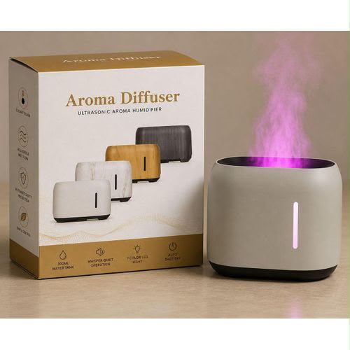 Aroma Diffuser With Adjustable Mist Spray And Automatic Safety Detector