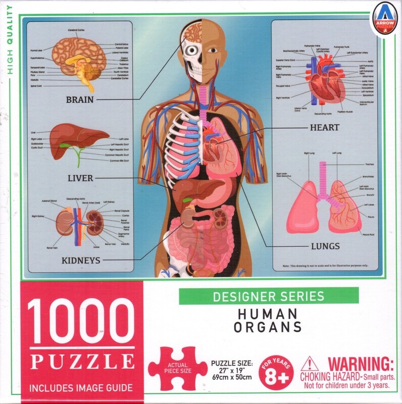 Arrow Puzzles - Human Organs 1000 Pc. Puzzle
