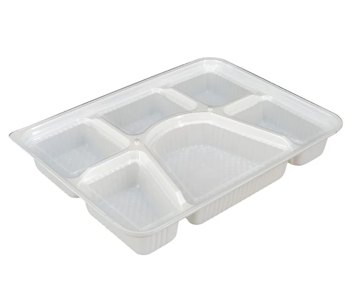 Arrow 6 Comp takeout Thali w/lids [100ct]