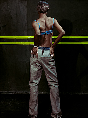 Front Panel Bootcut Underwear Jeans