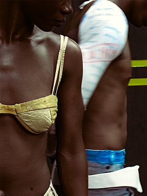 Reconstructed Buttoned Down Bra