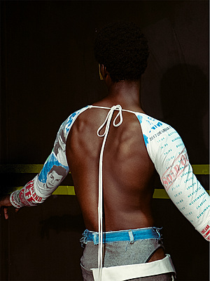 Collar Band Underwear Jean short