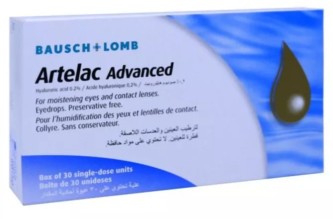 Artelac Advanced Eye Drops Single Dose Unit 30's