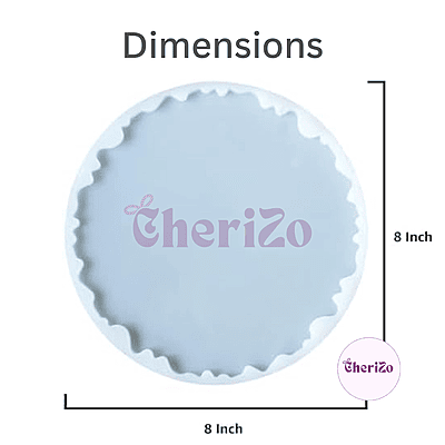 Premium Silicone A-Gate Round Mould for Resin Casting | Flexible & Reusable Mould for DIY Arts & Crafts, Home Decors, Festive Decorations & Creative Projects