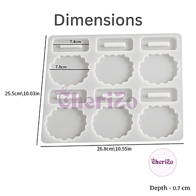 Premium Silicone 6 Cavities Mould for Resin Casting | Flexible Reusable Mould for DIY Crafts, Goddess Idols, Car Dashboards, Home Decors & More