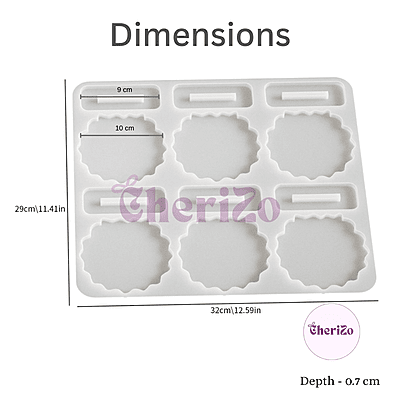 Premium Silicone 6 Cavities Mould for Resin Casting | Flexible Reusable Mould for DIY Crafts, Goddess Idols, Car Dashboards, Home Decors & More