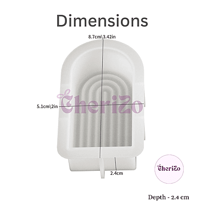 Premium Silicone Round Top Candle Mould for Candle Making | Flexible & Reusable Mould for DIY Crafts, Decorative Candles, Festive Decors, Home Decors & Gift Projects