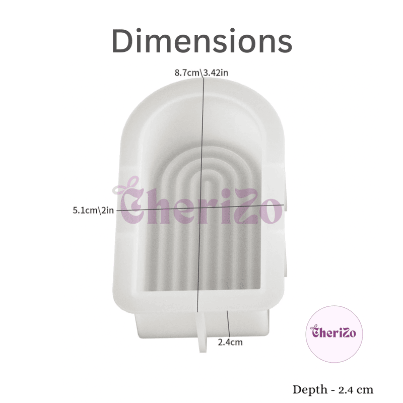 Premium Silicone Round Top Candle Mould for Candle Making | Flexible & Reusable Mould for DIY Crafts, Decorative Candles, Festive Decors, Home Decors & Gift Projects