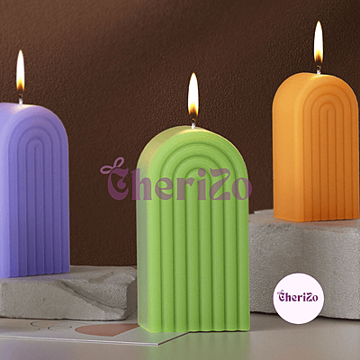 Premium Silicone Round Top Candle Mould for Candle Making | Flexible & Reusable Mould for DIY Crafts, Decorative Candles, Festive Decors, Home Decors & Gift Projects