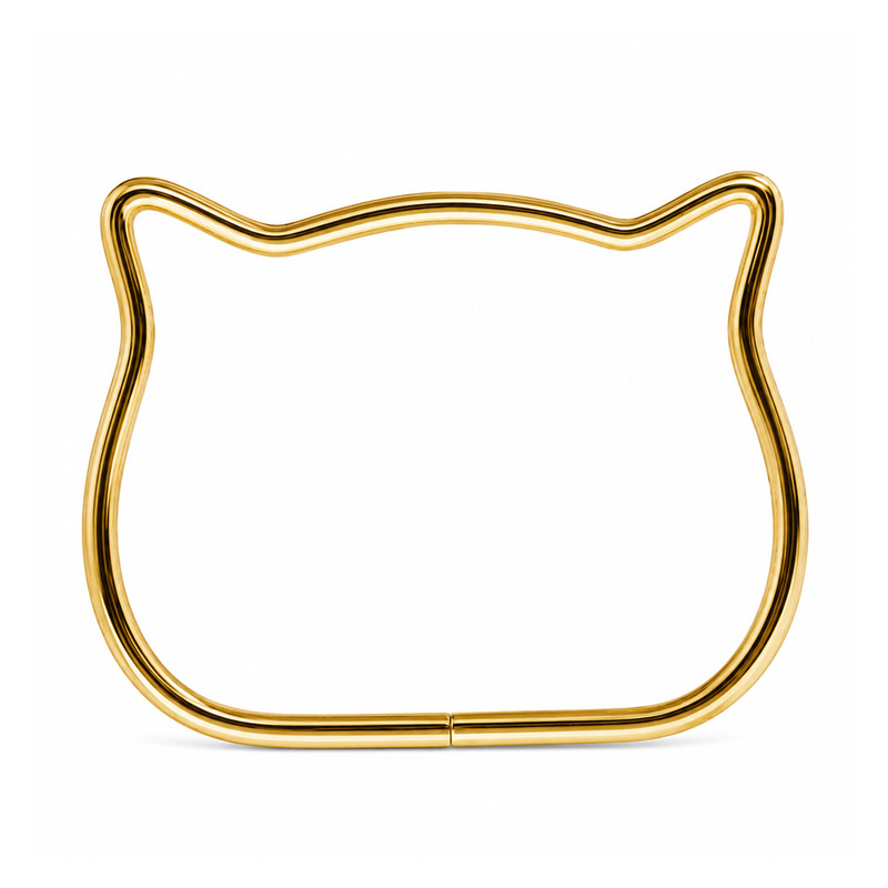 Asas para Bolso Metálicas Gato Doradas 12*9cm Par (2 piezas) Asas para Bolso Metálicas Gato Doradas 12*9cm Par (2 piezas)