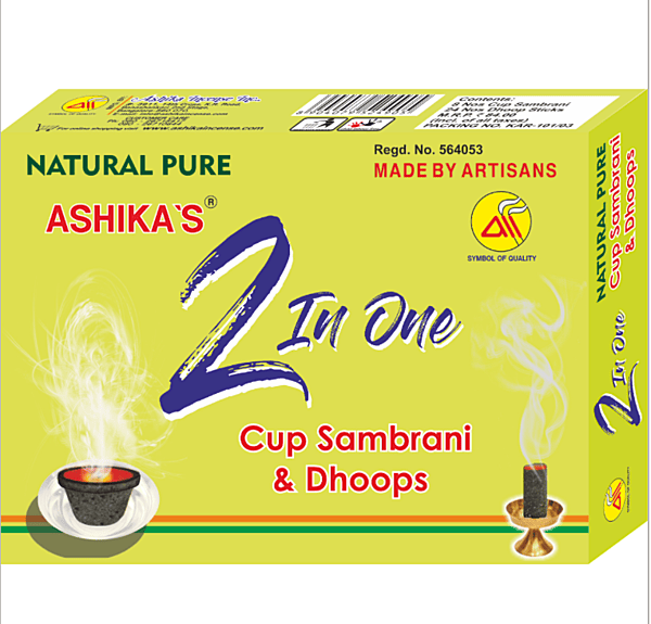 Ashika's 2 In One Cup Sambrani & Dhoops