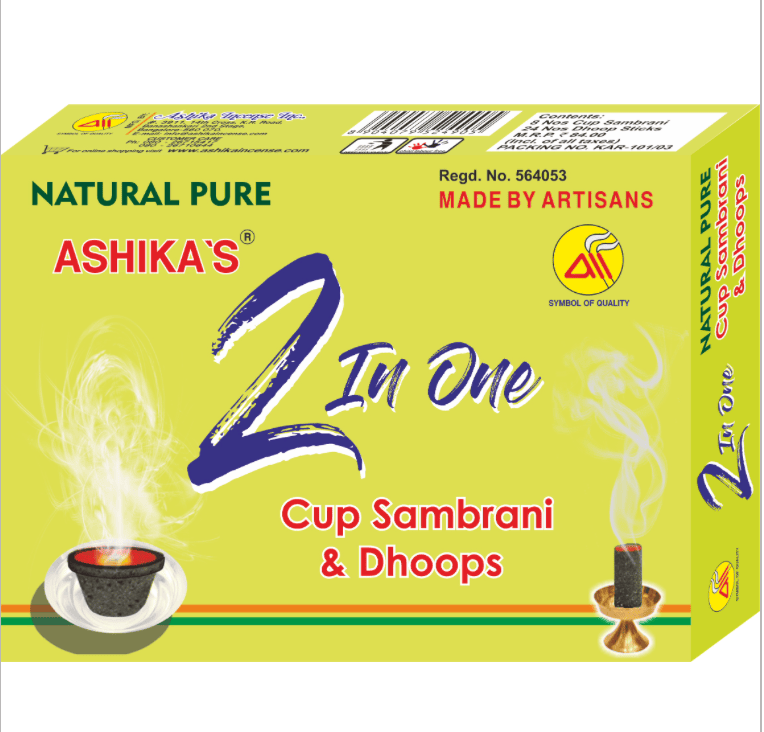 Ashika's 2 In One Cup Sambrani & Dhoops