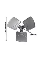 Aspa Metalica Central Carrier 3 Hojas Rotacion Cw Flecha 1/2 Diametro 22 Pulgadas - La01Ra-044