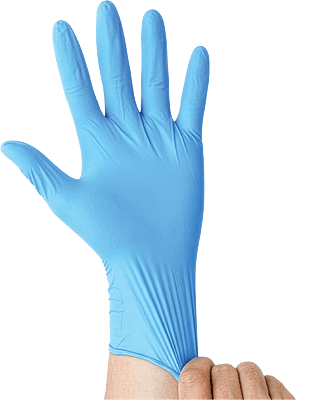 Nitrile Gloves   Blue   100 / Box