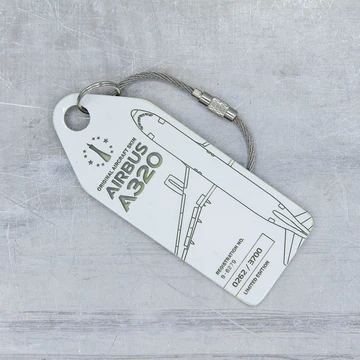 Aviationtag Airbus A320 - B-6279 QR Code - White