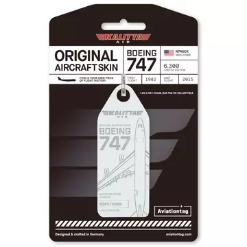 Aviationtag Kalitta Boeing 747 - N746CK - White