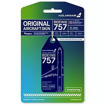 Aviationtag Icelandair Boeing 757 - TF-FIU - Dark Blue