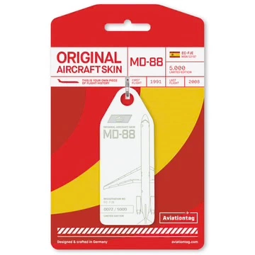 Aviationtag McDonnell Douglas MD-88 - EC-FJE - White