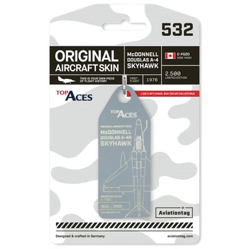Aviationtag Top Aces Douglas A-4 Skyhawk - C-FGZO - Grey