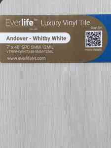 MSI Andover Whitby White 7.13 x 48.03 x 5mm Luxury Vinyl Tile LVT MSI Andover Whitby White 7.13 x 48.03 x 5mm Luxury Vinyl Tile LVT