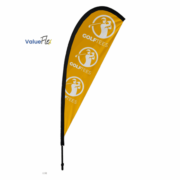 ValueFLEX Teardrop Banner 3m Single sided, Complete, Available in sets of 2