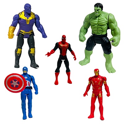 Avengers Action Superhero Figures Playset for Kids