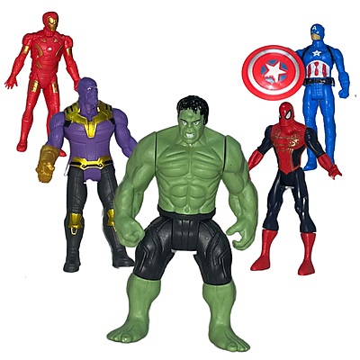 Avengers Action Superhero Figures Playset for Kids