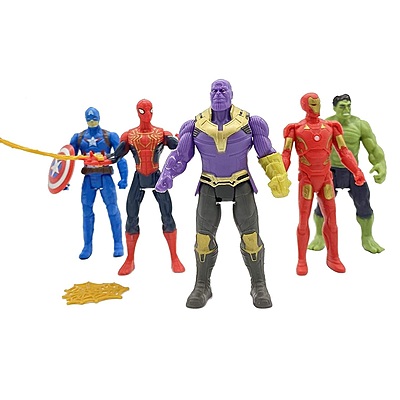 Avengers Action Superhero Figures Playset for Kids