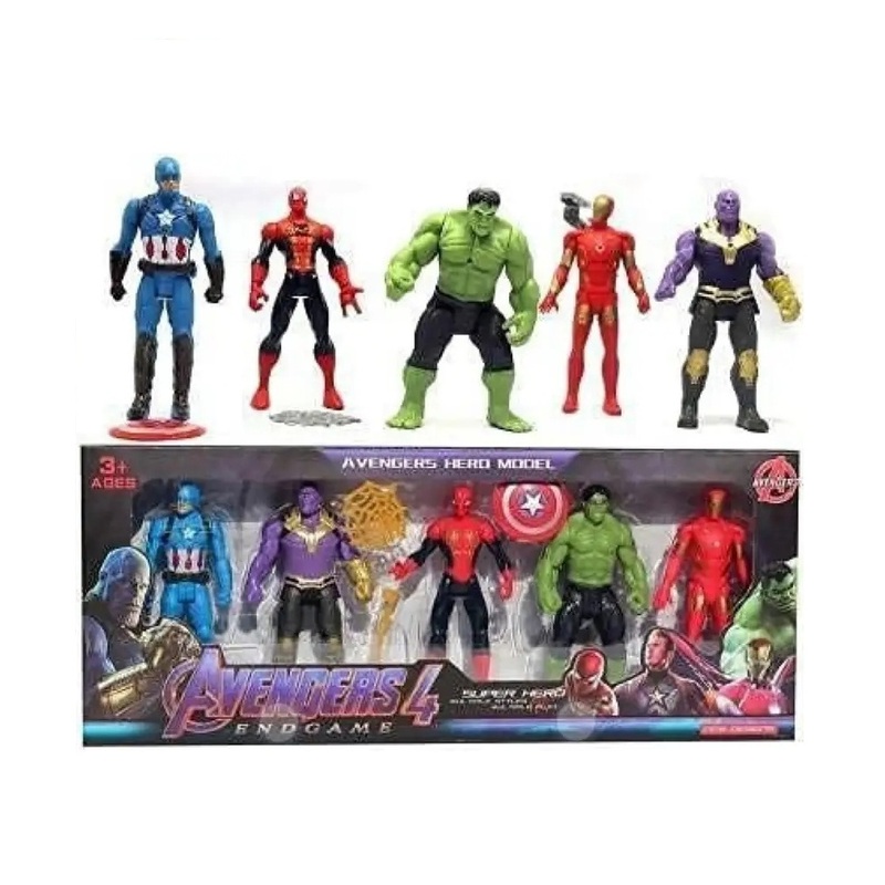 Avengers Action Superhero Figures Playset for Kids
