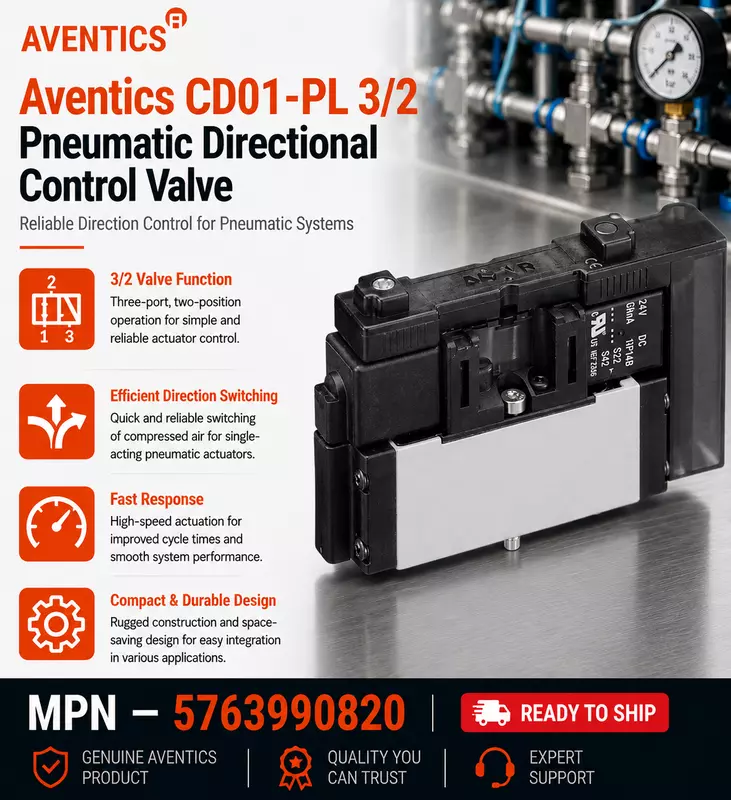Aventics 3/2 Directional Control Valve CD01-PL