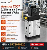 Aventics 3/2 Way Valve CD07-3/2NC-SR