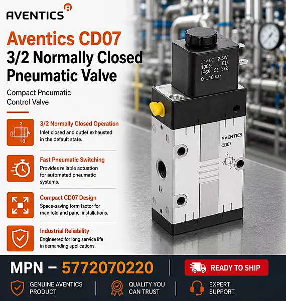 Aventics 3/2 Way Valve CD07-3/2NC-SR