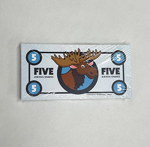 Awana Bucks: Five (Pack of 100)