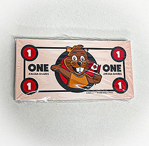 Awana Bucks: One (Pack of 100)