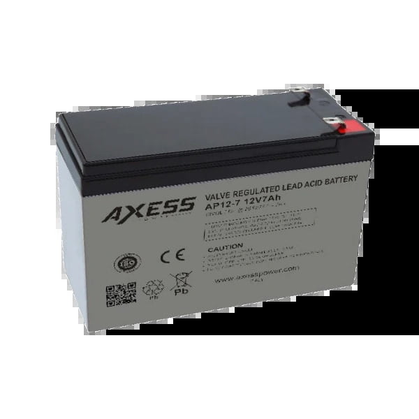 Battery Lead Acid (Valve Regulated) 12V 7AH | Axess Italy | 12 Months Warranty