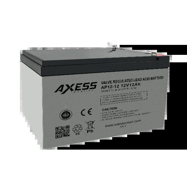 Battery Lead Acid (Valve Regulated) 12V 12AH | Axess Italy | 12 Months Warranty