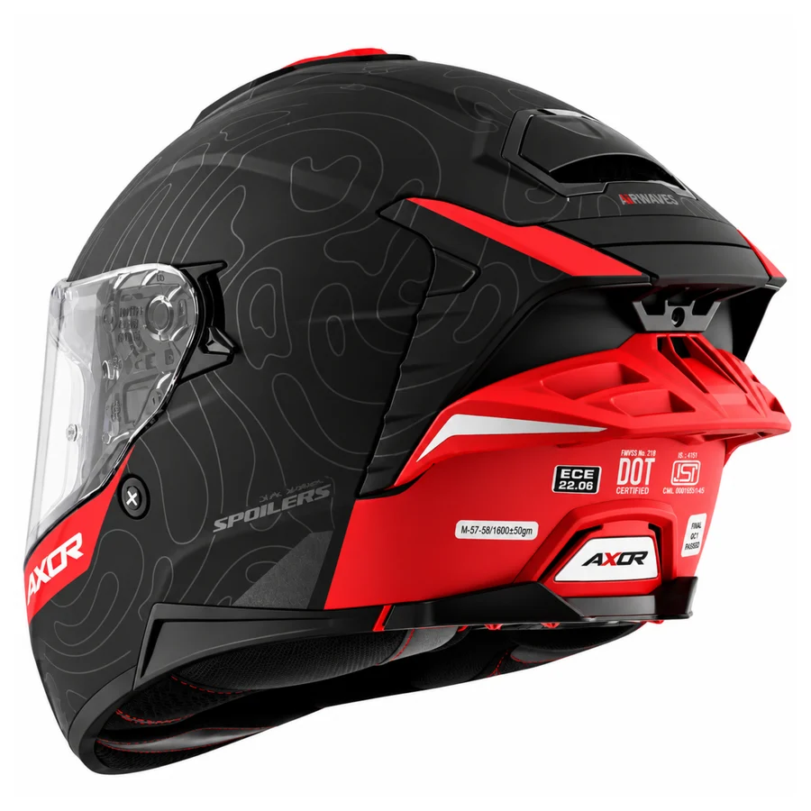 AXOR BRUTALE AIRWAVES DULL BLACK RED D/V (XL)