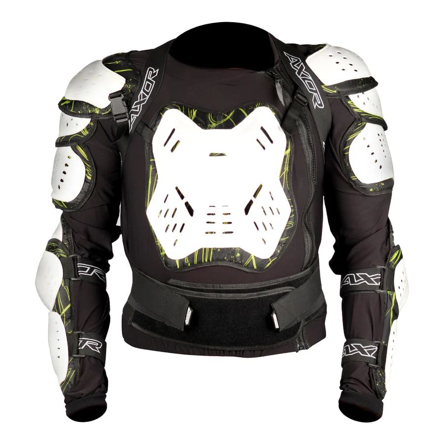 AXOR SHIELD PROTECTIVE BODY ARMOUR BLACK NEON GREEN L AXOR SHIELD PROTECTIVE BODY ARMOUR BLACK NEON GREEN L