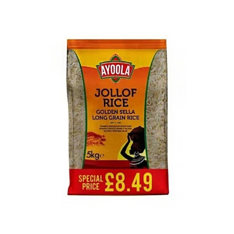 24866 Ayoola Jollof Golden Sella Basmati Rice 5kg