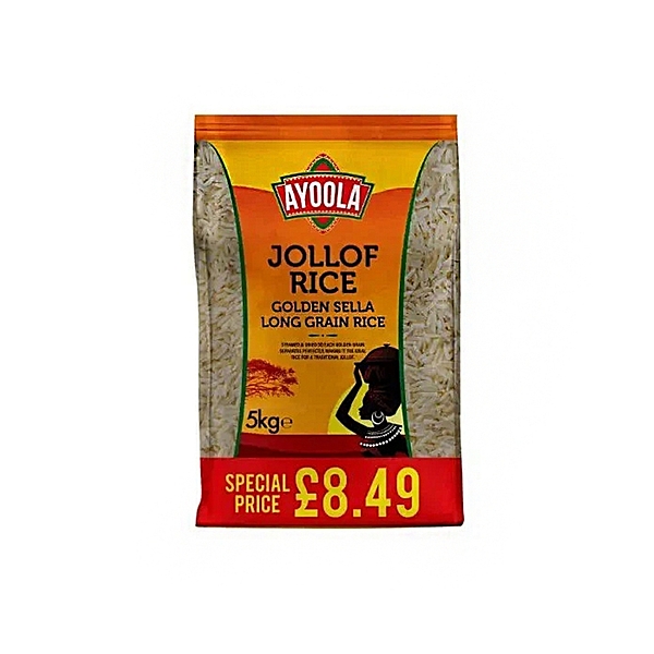24866 Ayoola Jollof Golden Sella Basmati Rice 5kg