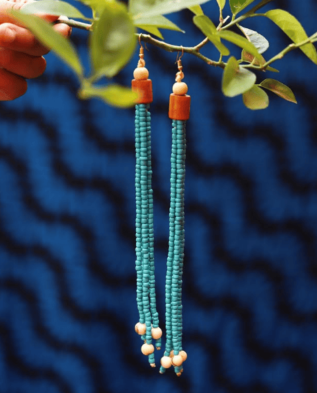 Maxi Brinco Azul Mandinga Maxi Brinco Azul Mandinga