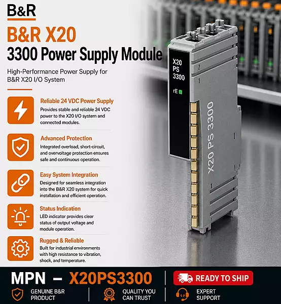 B&R X20 Power Supply Module 3300