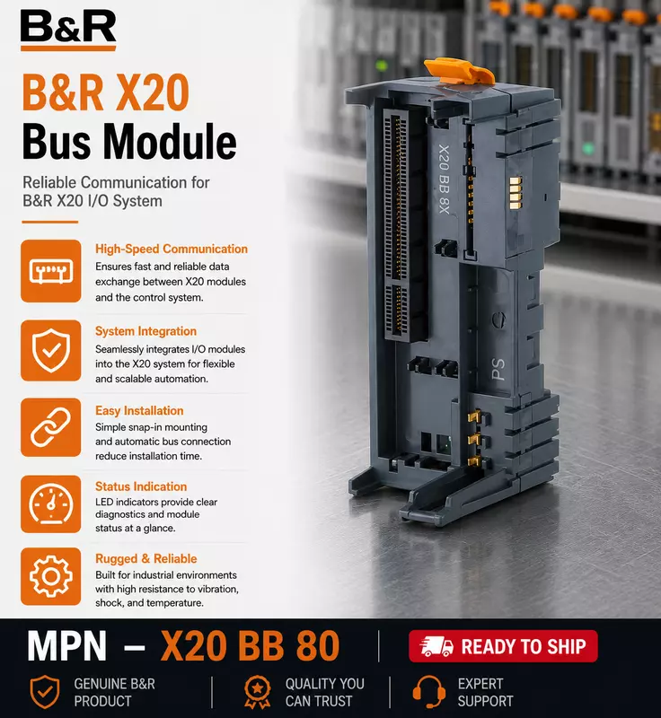 B&R Bus Module X20 BB 80