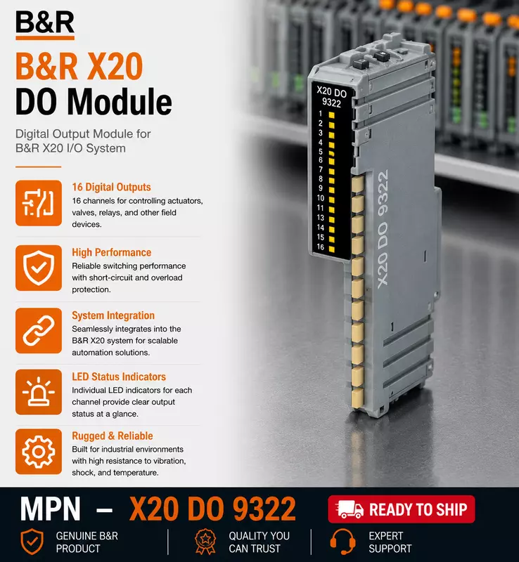 B&R X20 DO Module 9322