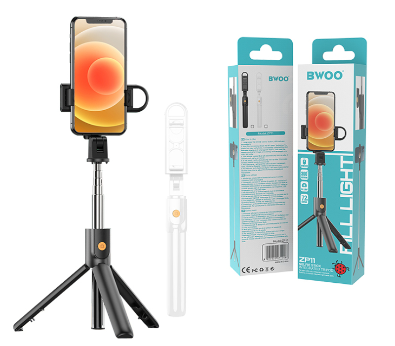 Bâton Selfie Cellulaire Bwoo Pliable Sans Fil Universel