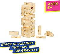 Classic Jenga Game, Genuine Hardwood Blocks