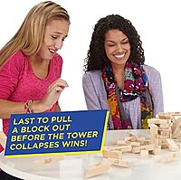 Classic Jenga Game, Genuine Hardwood Blocks