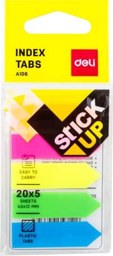 EA10602 Film Index Tab 43x12mm 5 Color