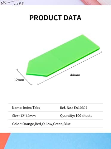 EA10602 Film Index Tab 43x12mm 5 Color